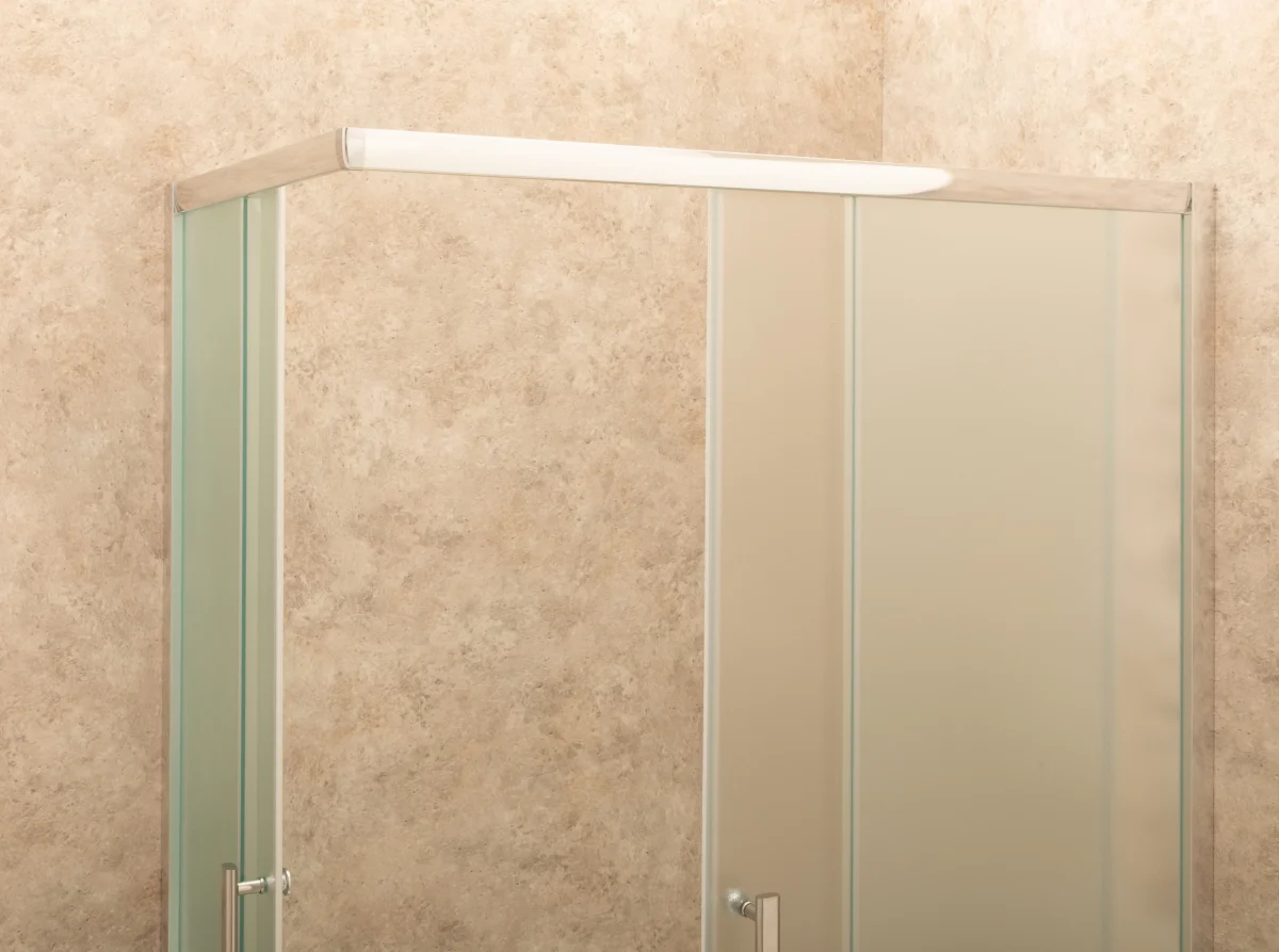 Box Doccia Itria 90x90cm Quadrato Vetri Satinati 6mm - immagine 6